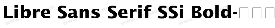 Libre Sans Serif SSi Bold字体转换